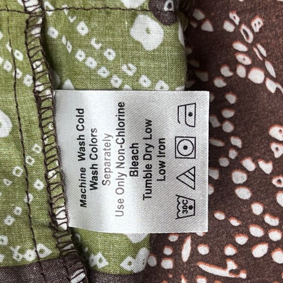 2x Ethnic 1980's Maxi Floral Green Tiered Ruffle Skirt Boho Hippie Retro Gypsy - Picture 10 of 12